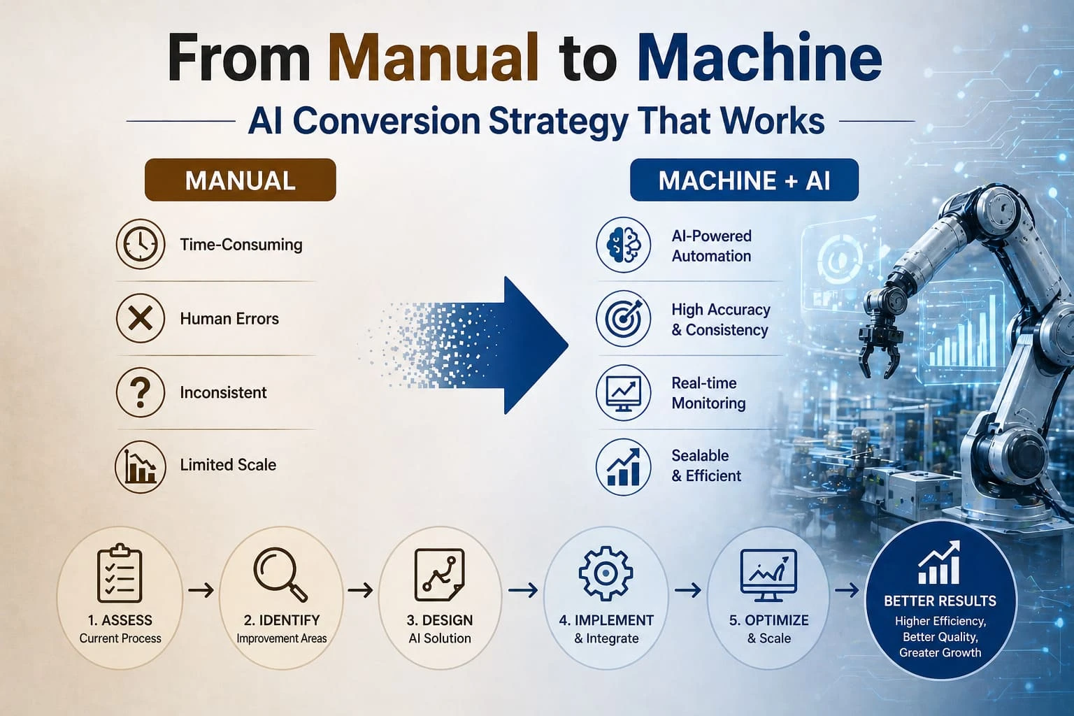 From Manual to Machine AI Conversion Strategy That Works